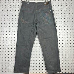 Sean John Stitched Pocket 90s Baggy Jeans 36x34 Streetwear Skate Wide Leg Denim